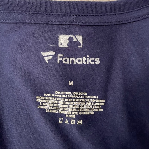 Fanatics Navy V-neck Short Sleeved Houston Astros 2017 World Series Shirt sz M - Picture 4 of 4